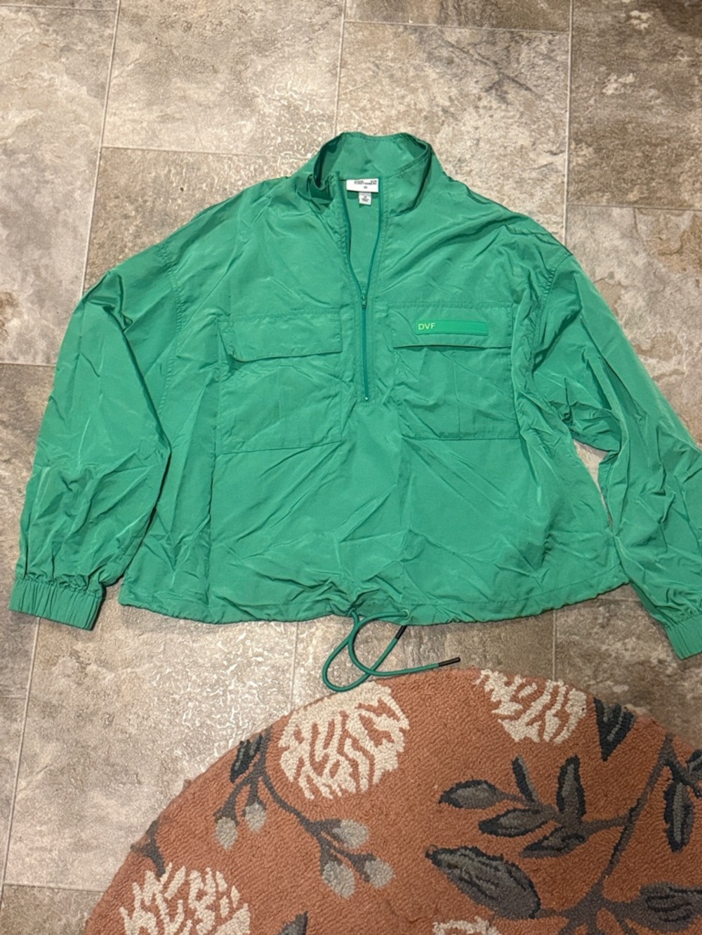 Diane Von Furstenberg X Target Green Windbreaker